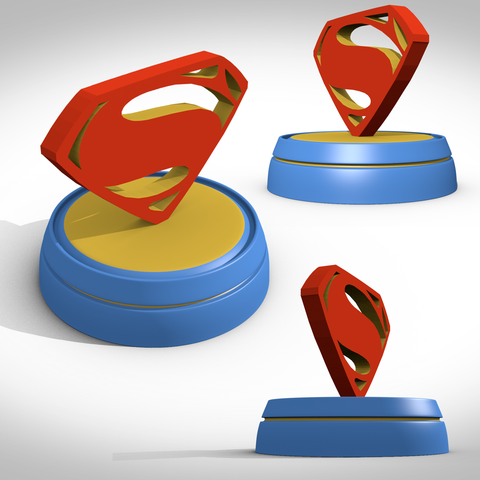superman symbol gadget 3D print model - Mito3D