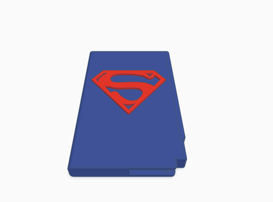 superman wallet superhero logo card credit marvel avengers money super man dc comics comic 3d print model - Mito3D