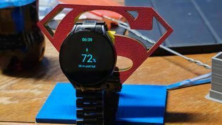 superman watch charger stand samsung 6 charging 3d print model - Mito3D