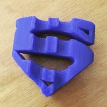 supermanbatman art segni loghi superman batman 3d print model - Mito3D