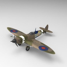 supermarine spitfire divers la guerre avion de chasse roundup en l'aviation seconde mondiale ww2 les alliés monoplace 3d print model - Mito3D