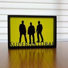 supernatural silhouette art easy gift no support ornament tv show 3d print model - Mito3D