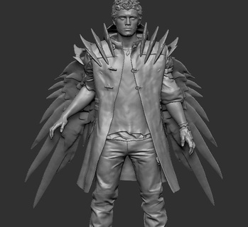 Süper dmc Nero şeytan Mayıs Ağla karakter şekil 3d print model - Mito3D