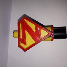 superz shisha hookah nozzle art superman dc universe bong mouth tip 3d print model - Mito3D