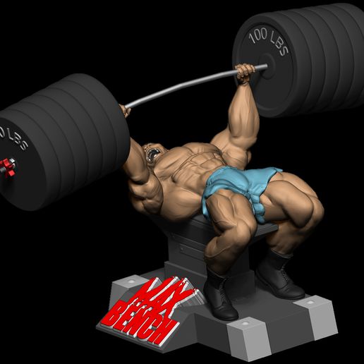 supino stampa bodybuilding max panchina arte zbrush bodybieder supinpress università allenarsi ferro fitness attrezzature esercizio banco massimo 3D print model - Mito3D