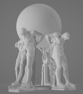 soutien alexa écho point 4a 5a gera 4 atlantes 5 spectacle 3 Pomme éco amazone atlas atlante satyre Roma persienne 3d print model - Mito3D