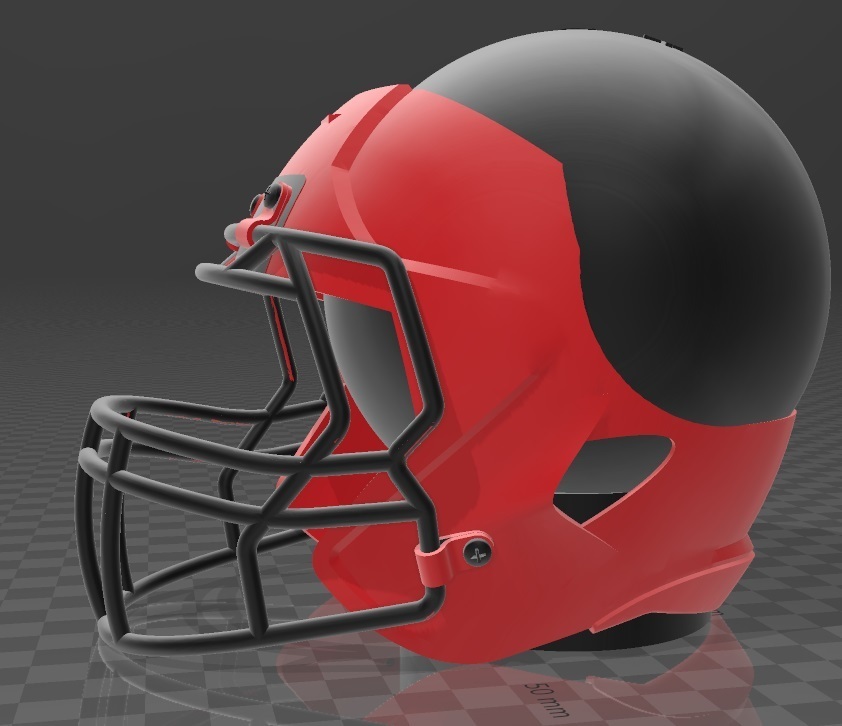 suporte alexa eco punto 4a 5a gera casco futebol americano 4 5 espectáculo 3 manzana Amazonas nfl bola 3D print model - Mito3D