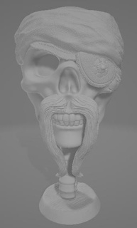 suporte alexa eco punto 4a 5a gera cráneo pirata 4 5 espectáculo 3 manzana Amazonas Rey secuestrador 3d print model - Mito3D