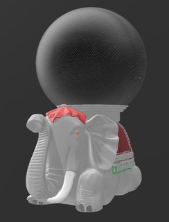 suporte alexa eco 4a 5a Gera elefante deco versos 2 3d print model - Mito3D