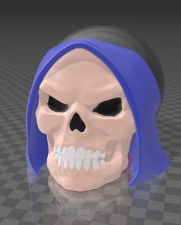 suporte alexa echo dot 4a e 5a gera esqueleto he-man 4 5 show 3 apple eco amazon pirata hijacker skull skeletor 3d print model - Mito3D