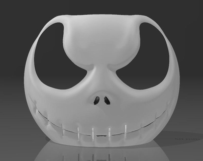 suporte alexa eco punto 4a 5a gera Jack skellington 4 5 mostrare 3 Mela amazon pirata re cranio 3d print model - Mito3D