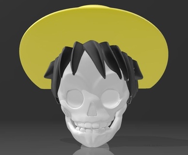 suporte alexa echo dot 4a e 5a gera luffy skull one piece pop 4 5 show 3 apple pokemon 3d print model - Mito3D