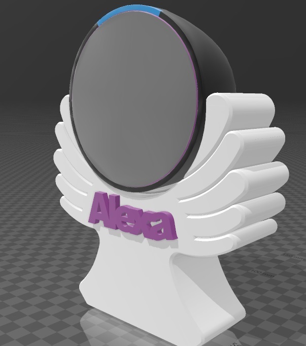 suporte alexa eco popular ángel 3D print model - Mito3D