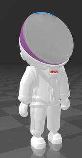 suporte alexa eco popular astronauta punto 4 5 espectáculo 3 manzana Amazonas astro nasa 3d print model - Mito3D