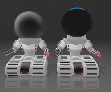 soutien alexa écho pop point 4a 5a gera guerre robot gadget 4 5 spectacle 3 Pomme tanque guerra 3d print model - Mito3D