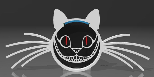 suporte alexa echo pop gato sorridente dot 4 5 show 3 apple eco amazon pokemon duskull cheshire 3d print model - Mito3D