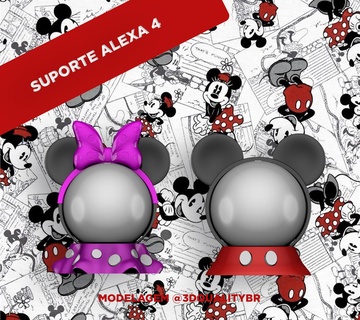 soutien alexa Mickey Minnie 3d print model - Mito3D