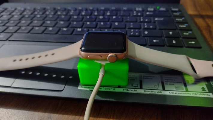 suporte carregador indu o smartwatch apple charger 3d print model - Mito3D