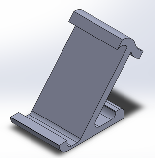 suporte celular em forma artilugio teléfono apoyo conveniencia 3d print model - Mito3D