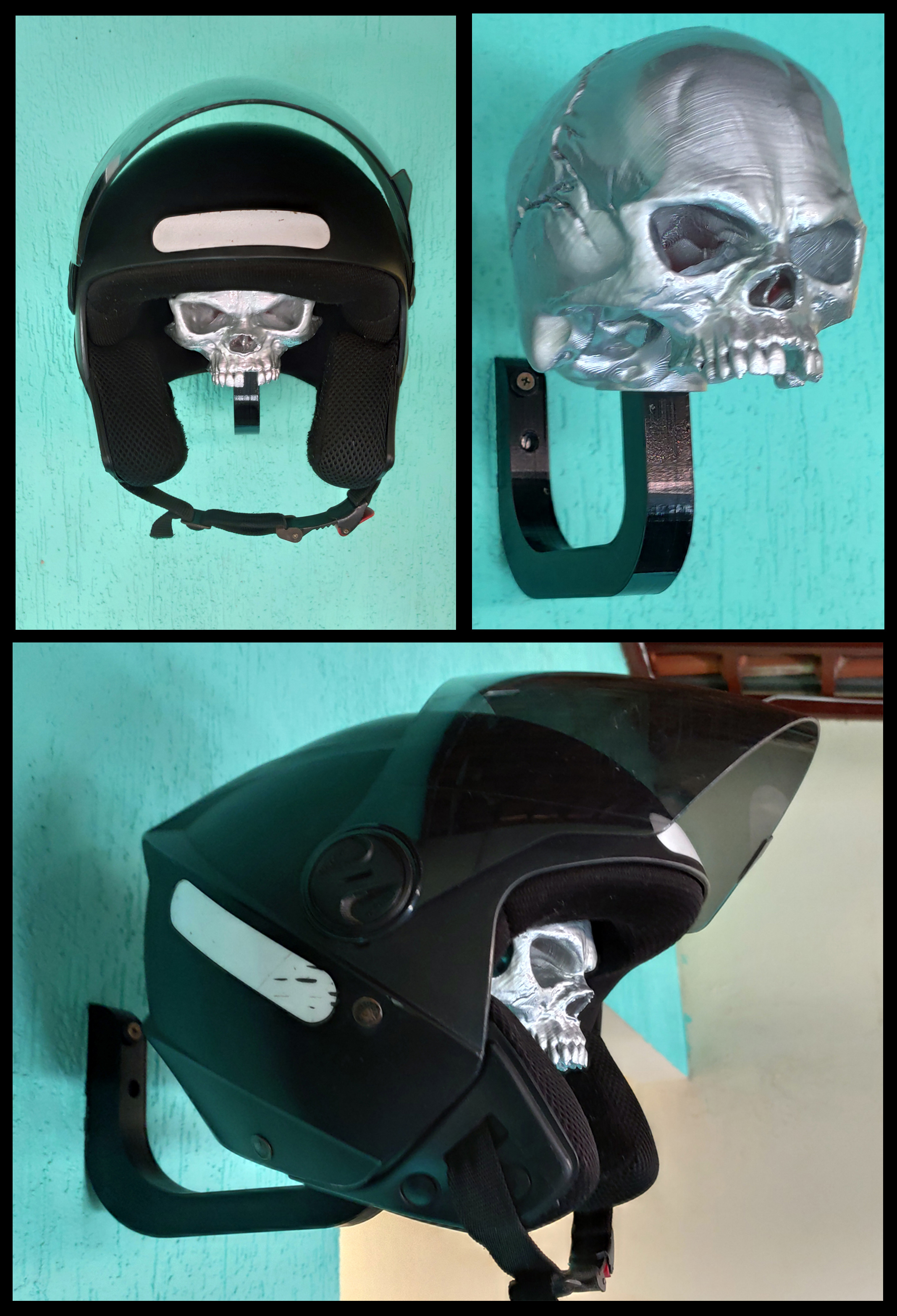 suporte casco cranio 3D print model - Mito3D