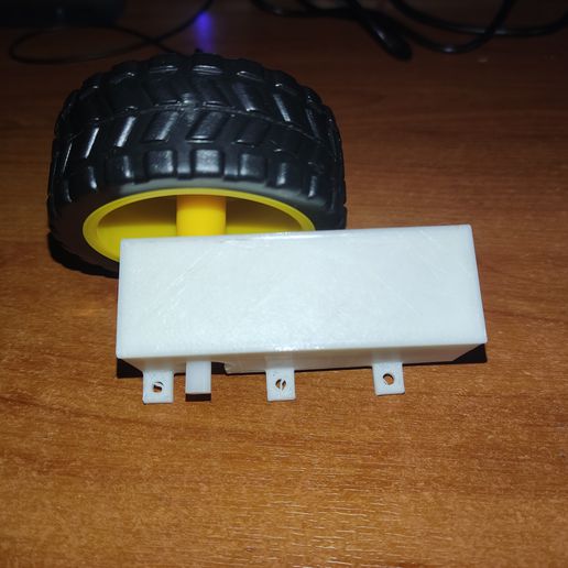 suporte motor dc robô 3D print model - Mito3D