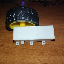 suporte motor dc robot 3d print model - Mito3D