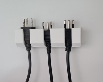 suporte para cabos gancho para cabos  3d print model - Mito3D