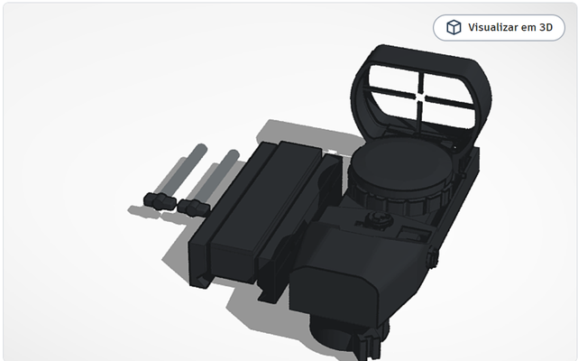 suporte paraca mira airsoft juego 3d print model - Mito3D