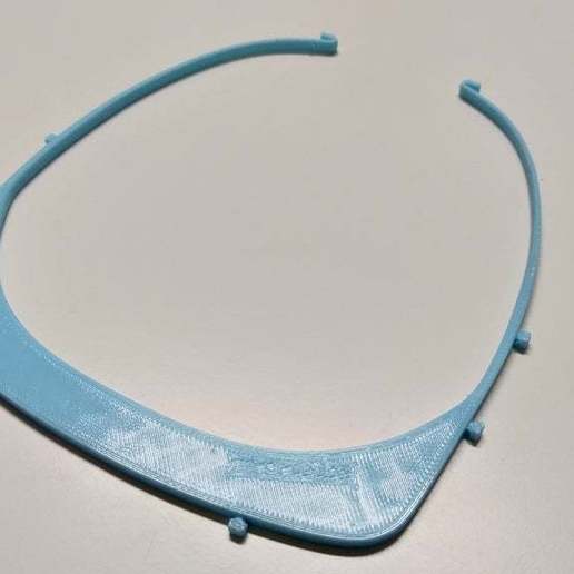 suporte viseira m scara de la hospitalar - covid19 moda las gafas mascara 3D print model - Mito3D