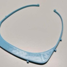 suporte viseira m scara hospitalar - covid19 moda gözlük maskara 3d print model - Mito3D