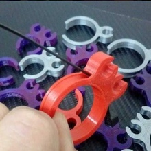 support 6 9mm hoses hose house hitch 3d print model - Mito3D