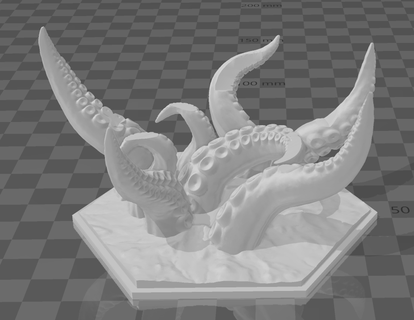 support alexa echo dot 4 submerged tentacles echodot holder octopus 3d print model - Mito3D