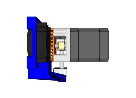 soutien ventilateur mk8 soporte extruseur outils extrudeuse 12v canal ventilador 3d_printer_accessories 3d print model - Mito3D