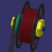 suporte bobine vários fil de ender3 3d print model - Mito3D