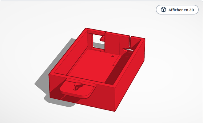 soutien boitier led art 3d print model - Mito3D
