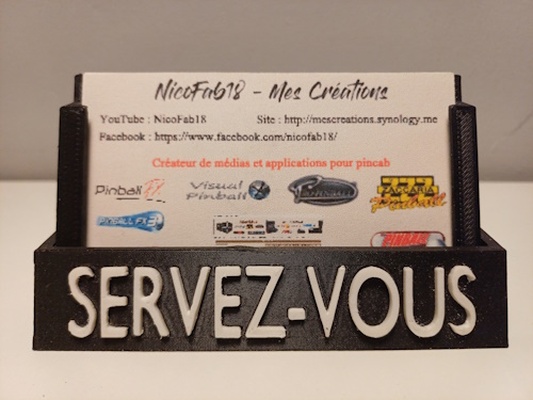 soutien carte visite cartes montré 3d print model - Mito3D