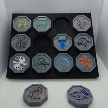 apoio do zodíaco chinês talismãs jackie chan jogo de suporte 3d print model - Mito3D