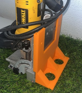 support dewalt biscuit joiner tool guide help machine centering device 3d print model - Mito3D