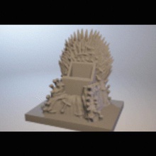 support game throne iphone android gadget got stand box 3d print model - Mito3D