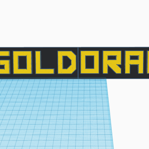 support goldorak writing framework 3D print model - Mito3D