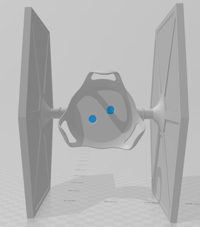 support google star wars interceptor 3d print model - Mito3D