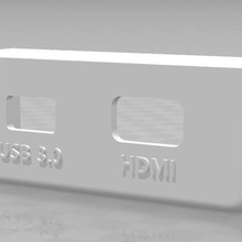 Unterstützung hdmi usb-Buchse oculus rift verschiedene 3d print model - Mito3D