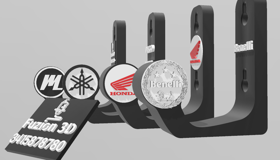 destek kasklar logolar kask kabin motosiklet 3d print model - Mito3D
