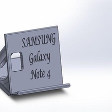 support inclin galaxy note 4 3d print model - Mito3D