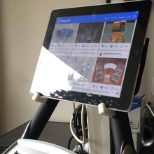 soutien iPad velo d'appart supporter sport air 3d print model - Mito3D