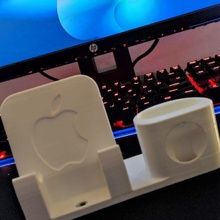 soutien iphone Pomme regarder gadget montre apple téléphone intelligent 3d print model - Mito3D