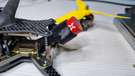 soutien sucette m5 pro courses Cadre drone renard 3d print model - Mito3D