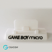 support nintendo game boy micro 3d print model - Mito3D