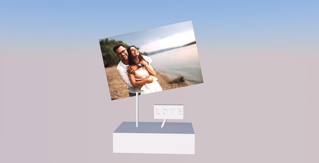 soutien photo l'amour décoration art souvenir 3d print model - Mito3D