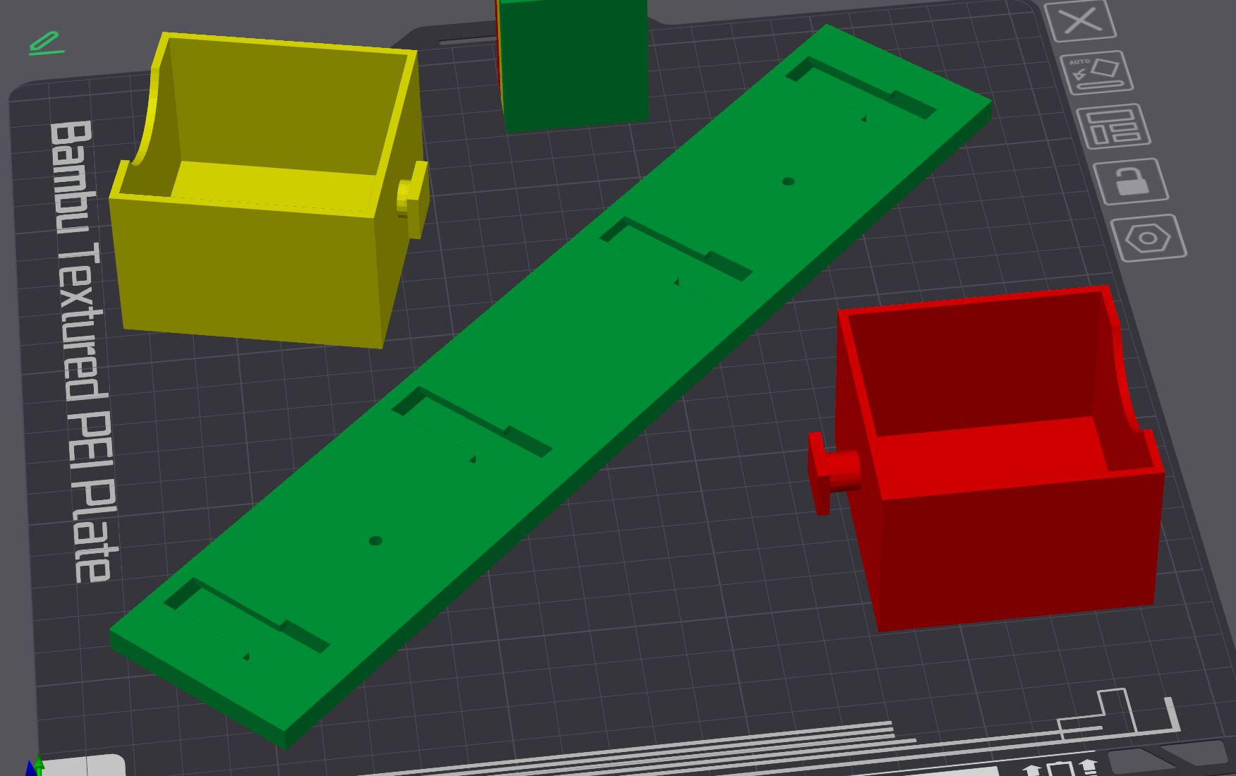 Unterstützung Teller Werkzeugkasten Box Werkzeuge Mauer 3D print model - Mito3D